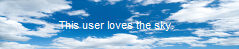 this user loves the sky
