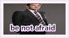 be not afraid. image: james wilson from house m.d.